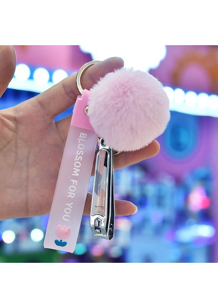 Anahtarlık Sevimli Kürk Topu Tırnak Makası El Ipi Anahtarlık Çanta Küçük Aksesuarlar (Yurt Dışından)