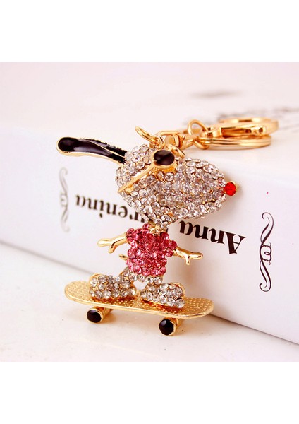 Kaykay Yavrusu Araba Anahtarlığı Çanta Charm Aksesuarı (Yurt Dışından)