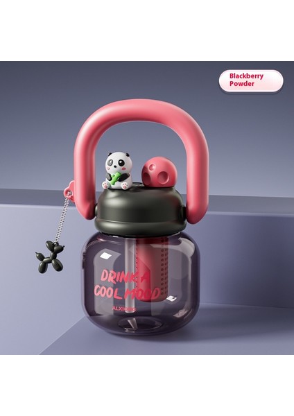 Su Bardağı Çiçek Çay Pipetli Kupa Doğrudan Içme Büyük Kapasiteli Büyük Göbek Kupa (Yurt Dışından)