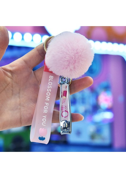 Anahtarlık Sevimli Kürk Topu Tırnak Makası El Ipi Anahtarlık Çanta Küçük Aksesuarlar (Yurt Dışından)