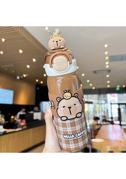 Yalıtım Kabı Karikatür Öğrenci Hediye Kabı Vakumlu Su Kabı (Yurt Dışından)