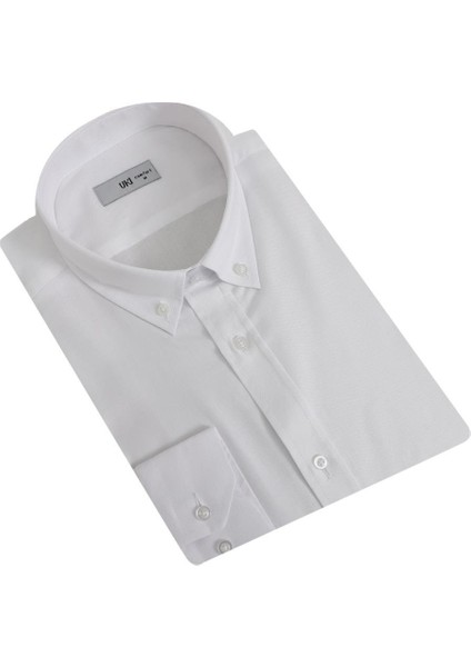 Beyaz Comfort Fit Uzun Kol Oxford Klasik Gömlek fiyatları