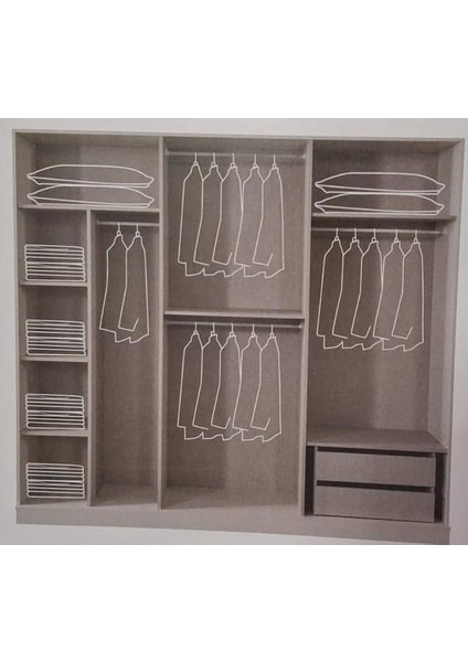 Gusta Mdf 6 Kapılı Dolap fiyatları