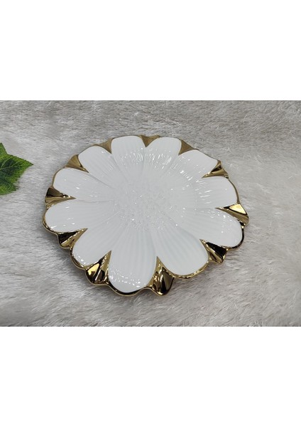 Roy Kıng Flora Gold Yuv.sunum Tabak 25 cm