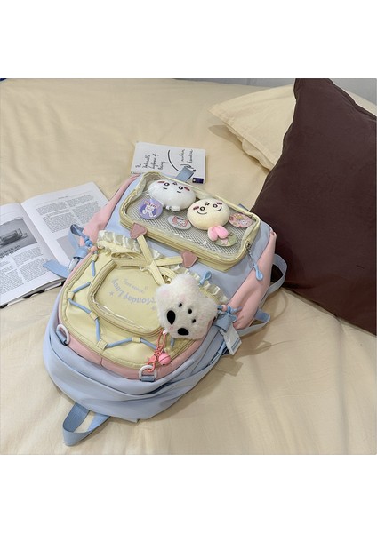 Sevimli Yüksek Yüzlü Ortaokul Öğrencisi Kız Sırt Çantası (Yurt Dışından) fiyatları