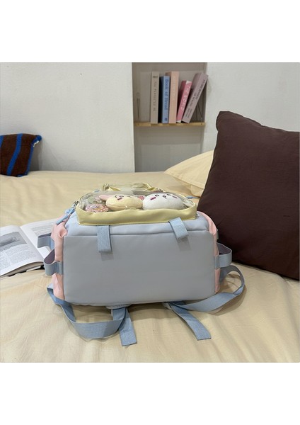 Sevimli Yüksek Yüzlü Ortaokul Öğrencisi Kız Sırt Çantası (Yurt Dışından) modelleri