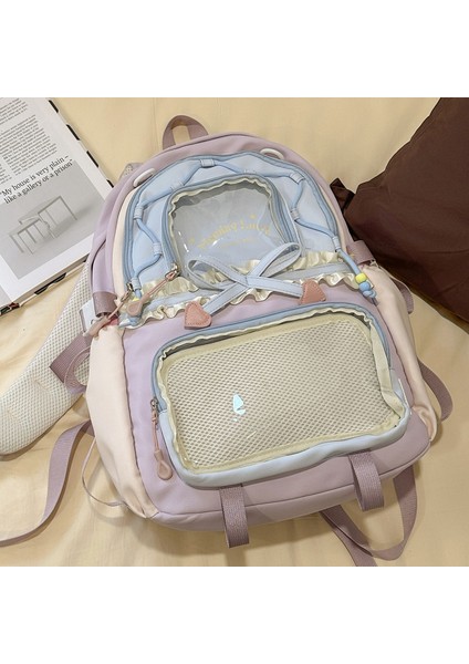 Sevimli Yüksek Yüzlü Ortaokul Öğrencisi Kız Sırt Çantası (Yurt Dışından) indirimleri