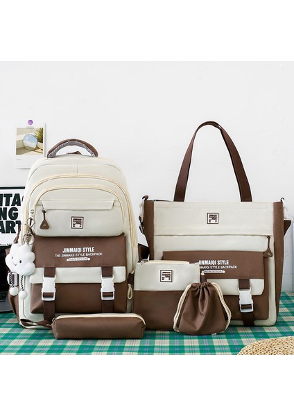 Ortaokul Lisesi Beş Parça Sırt Çantası (Yurt Dışından)