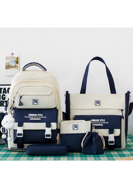 Ortaokul Lisesi Beş Parça Sırt Çantası (Yurt Dışından)