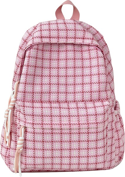 Lise Öğrencileri Için Ekose Sırt Çantası (Yurt Dışından)