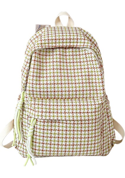 Lise Öğrencileri Için Ekose Sırt Çantası (Yurt Dışından)