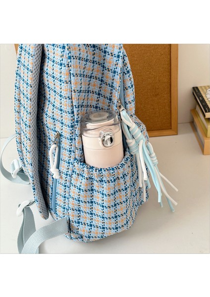 Lise Öğrencileri Için Ekose Sırt Çantası (Yurt Dışından) fiyatları