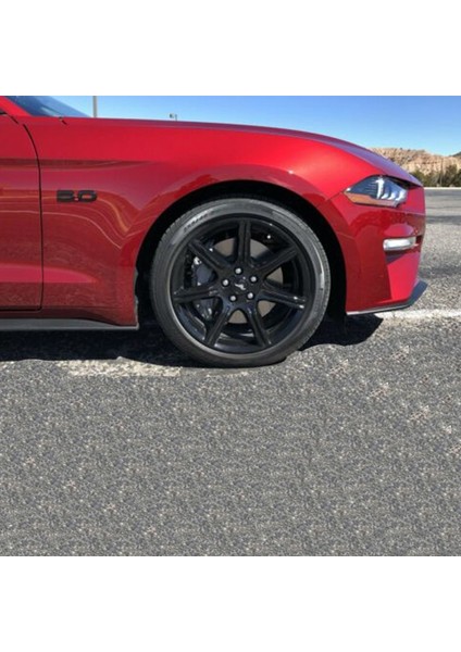 2015-2020 Ford Mustang Gt 5.0 Siyah 5.5 Inç Çamurluk Yan Amblemler Için 1 Çift (Yurt Dışından) fırsatları