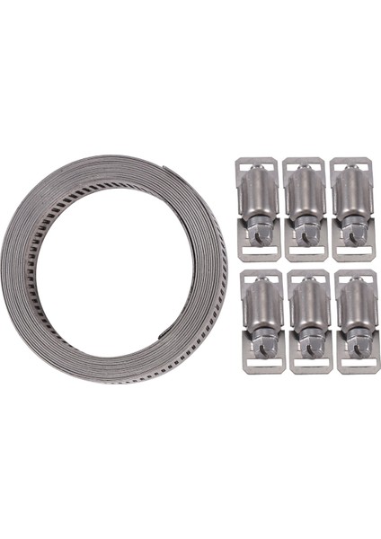 304 Paslanmaz Çelik Solucan Kelepçe Hortum Kelepçesi Kayış Bağlantı Elemanları ile Ayarlanabilir Dıy Boru Hortum Kelepçesi Kanal Kelepçesi 7.9 Feet (Yurt Dışından) fiyatları