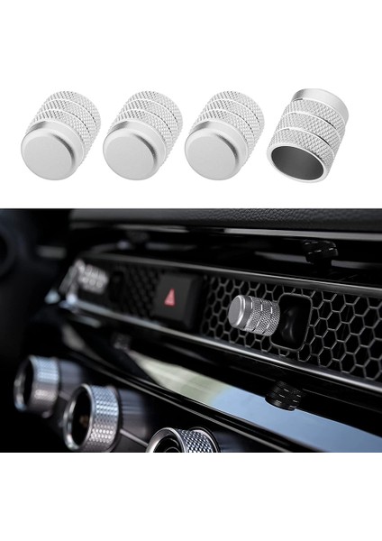 11TH Gen Honda Civic 2022 Merkezi Konsol Hava Firar Çıkışı Kapak Trim Kapağı Anahtar Düğmesi Halkası Iç Aksesuarları, Gümüş (Yurt Dışından) fiyatları