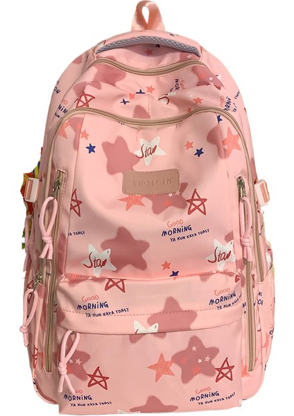 Ortaokul Lise Öğrencileri Büyük Kapasiteli Yıldız Sırt Çantası (Yurt Dışından)