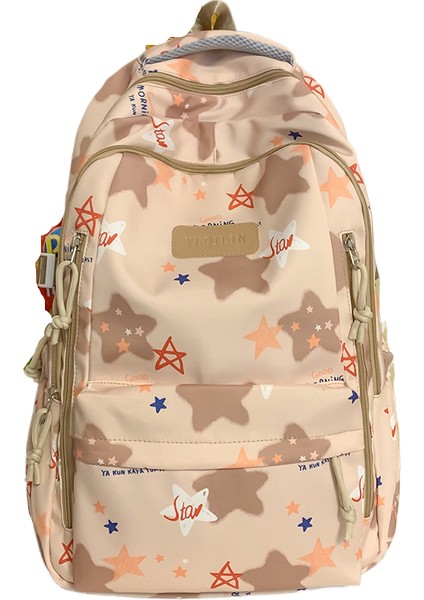 Ortaokul Lise Öğrencileri Büyük Kapasiteli Yıldız Sırt Çantası (Yurt Dışından)