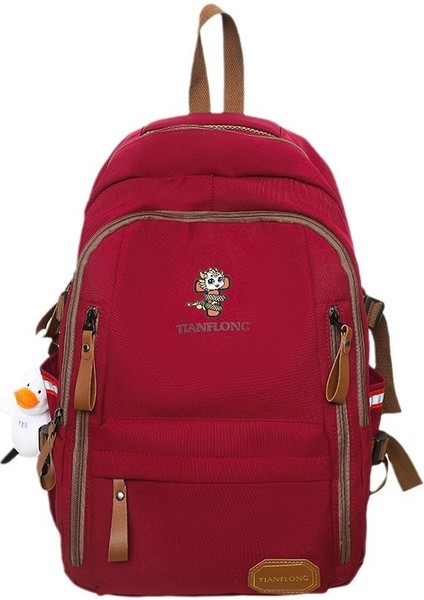 Üniversite Öğrencileri Ortaokul Lise Erkek Büyük Kapasiteli Sırt Çantası (Yurt Dışından)