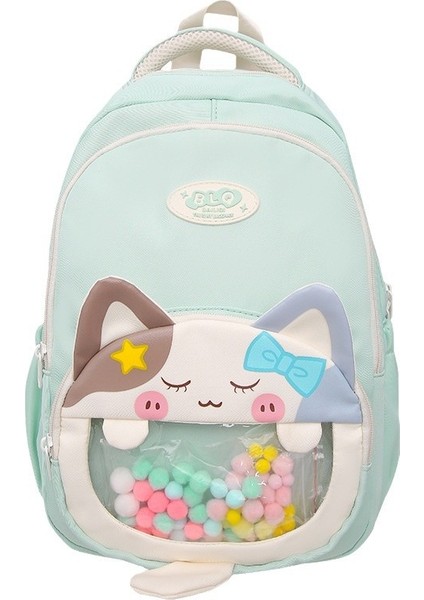 Sevimli Yüksek Yüzlü Kedi Sırt Çantası (Yurt Dışından)