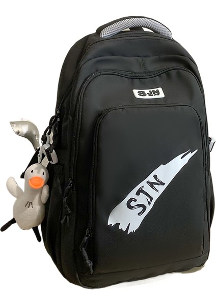 Ortaokul Lise Öğrencileri Için Büyük Kapasiteli Baskı Sırt Çantası (Yurt Dışından)