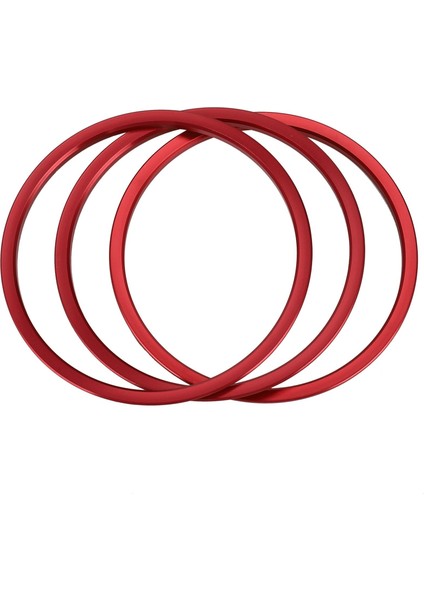 Adet Kırmızı Dış A/c Hava Firar Çıkışı Halka Kapak Trim Için Mercedes Benz C Sınıfı 2015 W205 C180 C200 C250 C300 C400 ve Glc 2016 (Yurt Dışından) modelleri