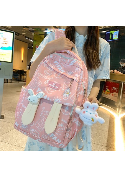 Sevimli Ortaokul Lise Öğrencisi Baskı Sırt Çantası (Yurt Dışından) fırsatları