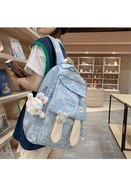 Sevimli Ortaokul Lise Öğrencisi Baskı Sırt Çantası (Yurt Dışından) indirimleri