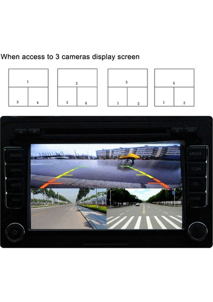 Mobil Dijital Video Ayırıcı 4 Kanal Mini Video Ayırıcı 720P Otobüsler Kamyonlar Tekneler Yatlar Araç Video Ayırıcı (Yurt Dışından) fırsatları