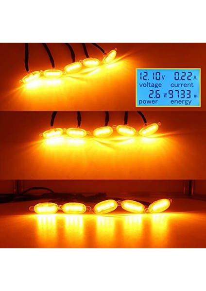 5 Adet Araba Ön Tampon LED Izgara Lambası Ön Izgara Drl Gündüz Farı Suv Ford F-150 Raptor 2014-2020 Için (Yurt Dışından) modelleri