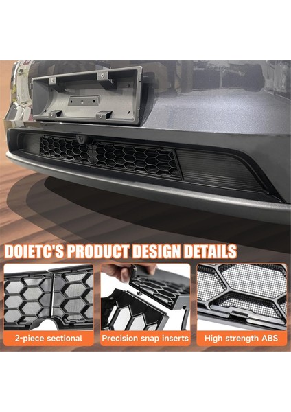 Tesla Model Y Juniper 2025 Için Ön Tampon Izgara Örgüsü Hava Giriş Havalandırma Kapağı Izgara Koruyucuları Böcek Önleyici Ağ Aksesuarları (Yurt Dışından) fırsatları