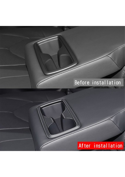 Araba Arka Sıra Su Bardağı Tutucu Çerçeve Arka Kol Dayama Bardak Tutucu Trim Sticker Toyota Grand Highlander 2024 Için (Yurt Dışından) fiyatları