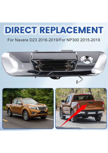 Nissan Navara NP300 D23 Anahtar Deliği Için Anahtar Deliği 90606-4JG0B ile Araba Bagaj Kapağı Kolu (Yurt Dışından) indirimleri