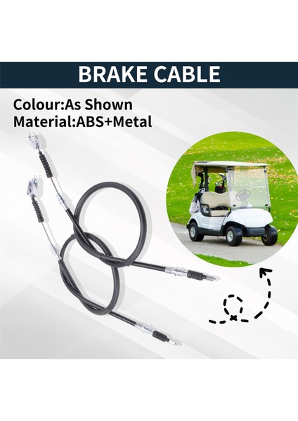 1 Çift Golf Arabası Fren Kablosu (98 cm ve 127 Cm) Club Car Ds 2000-UP Benzinli Elektrikli 102022101, 1020221-01, 1019907 (Yurt Dışından) fırsatları