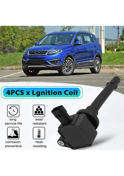 Chery Tıggo 2 1.5l Için 4 Adet Ateşleme Bobini 3x A13T Arrızo 3 A16 SQRD4G15B Motor Aksesuarları F01R00A104 D4G15B3705110 (Yurt Dışından) fırsatları