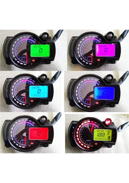 Motosiklet Hız Göstergesi 299 Kmh Mph 7 Renk 14000RPM Takometre Atv Quad Frenzy Evrensel Dijital Hız Göstergesi (Yurt Dışından) modelleri