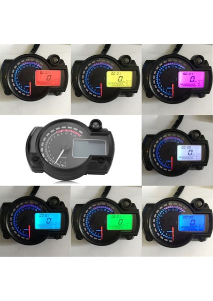 Motosiklet Hız Göstergesi 299 Kmh Mph 7 Renk 14000RPM Takometre Atv Quad Frenzy Evrensel Dijital Hız Göstergesi (Yurt Dışından) indirimleri