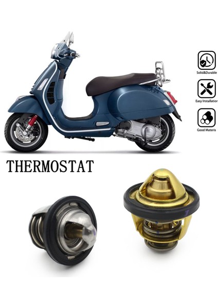 Motosiklet Termostatı Soğutma Termostatı Vespa GTS250 GTS300 GTV300 Motosiklet Aksesuarları Gümüş (Yurt Dışından) indirimleri