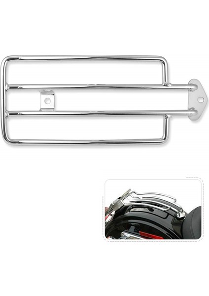 Motosiklet Bagaj Rafı Destek Rafı Arka Solo Koltuğa Uygun Krom Harley Xl Sportsters 883 XL1200 1985-2003 (Yurt Dışından) fiyatları