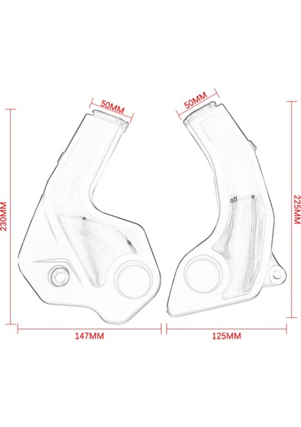 Motosiklet Çerçeve Koruyucu Koruyucu Kapak Motosiklet Gövde Düşme Önleyici Panel Kawasaki KLX230 KLX230R Için (Yurt Dışından) fırsatları