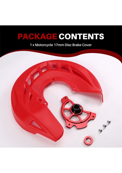 Honda RF250L 2017-2022 CRF300L2021-2023 Için Motosiklet Ön Disk Fren Kılıfı 17MM Fren Koruyucu Disk Kırmızı (Yurt Dışından) fırsatları