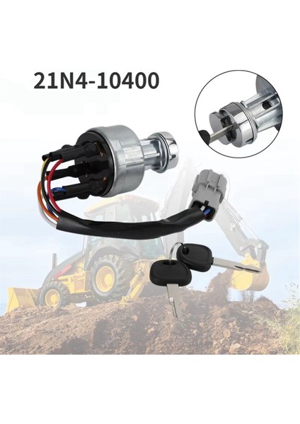 Hyundai R110 R140 R210-7 R220 R210-5 Ekskavatör Parçaları Için Ekskavatör Kontak Anahtarı 21N4-10400 21N4-10430 (Yurt Dışından) indirimleri