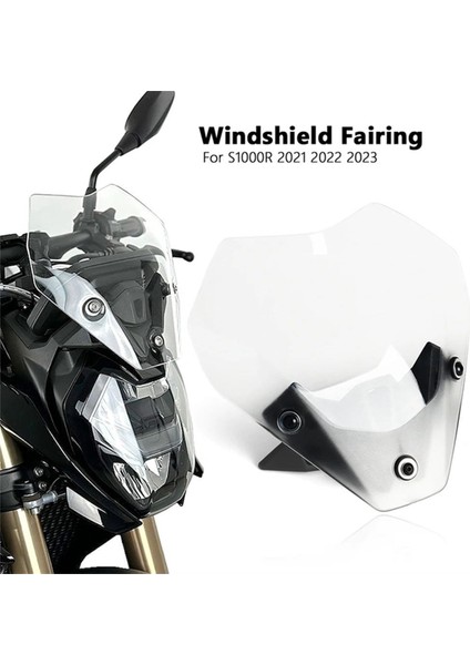 Spoiler Ön Cam Ön Cam Rüzgar Deflektörü Ekran Kalkanı Spoiler Bmw S1000R S 1000R 2021-2023 Siyah (Yurt Dışından) fırsatları