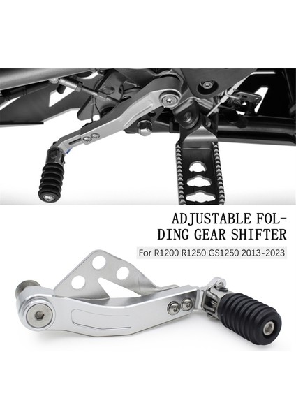 Motosiklet Vites Kolu Pedal Kolu Ayarlanabilir Katlanır Pedal Kolu Bmw R1200 R1250 GS1250 2013-2023 Gümüş (Yurt Dışından) fiyatları