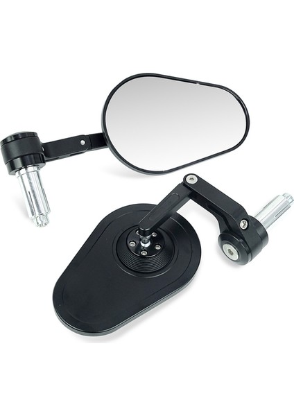Motosiklet Evrensel Dikiz Aynası Katlanabilir Ayarlanabilir Anti-Dazzle Ayna 13MM-14MM Veya 17MM-19MM Gidona Uygun B Cam (Yurt Dışından)