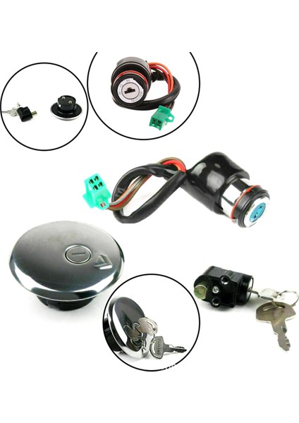 Motosiklet Kontak Anahtarı Yakıt Depo Kapağı Koltuk Kilidi Anahtar Takımı Suzuki GN125 Gn 125 1982-2001 (Yurt Dışından) fiyatları