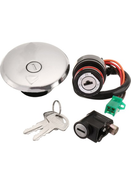 Motosiklet Kontak Anahtarı Yakıt Depo Kapağı Koltuk Kilidi Anahtar Takımı Suzuki GN125 Gn 125 1982-2001 (Yurt Dışından) modelleri