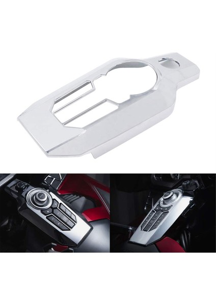 Honda Goldwing GL1800 F6B 2018-2024 Aksesuarları Için Krom Orta Konsol Düğme Anahtarı Paneli Kapağı Döşemesi (Yurt Dışından) modelleri