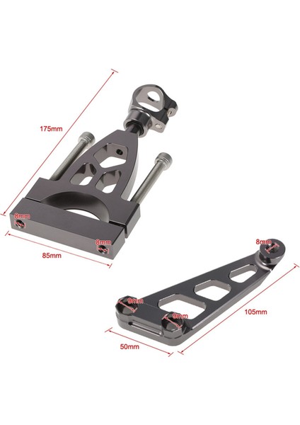 Honda CB400 Vtec 1999 Için Motosiklet Direksiyon Amortisörü Montaj Braketi - Motosiklet Modifikasyon Parçaları Gri (Yurt Dışından) fırsatları