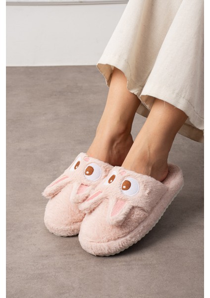 Kadın Ev Terliği Yumuşak Peluş Kaymaz Taban modelleri