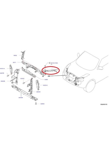 Juke Sol Üst Panel Far Sacı 2010-2019 Arası F25211KAMA modelleri